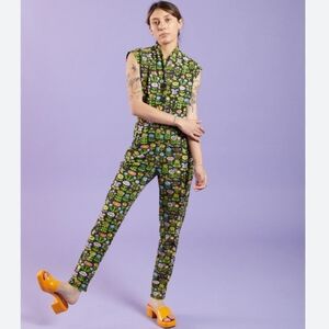 Nooworks Magic Suit Jumpsuit Awesome Blossom Floral Gray